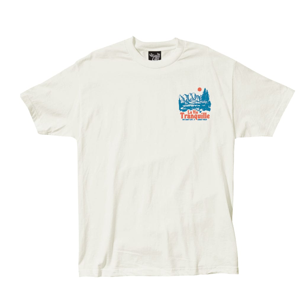 THE QUIET LIFE T-SHIRT The Quiet Life La Vie Lonely Palm Tee - Cream