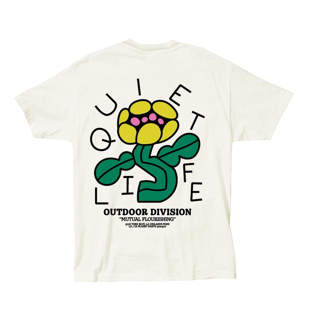 THE QUIET LIFE T-SHIRT The Quiet Life Mutual Flourishing Tee - Cream