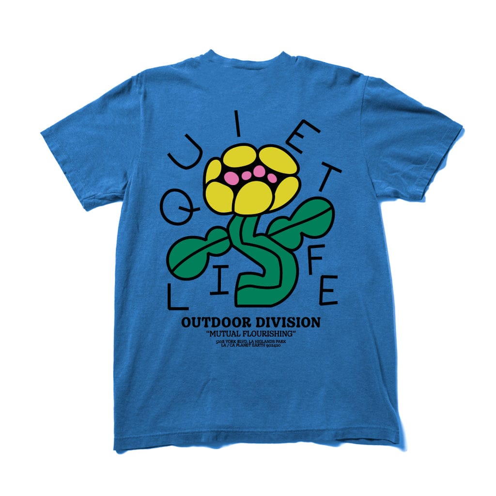 THE QUIET LIFE T-SHIRT The Quiet Life Mutual Flourishing Tee - Royal