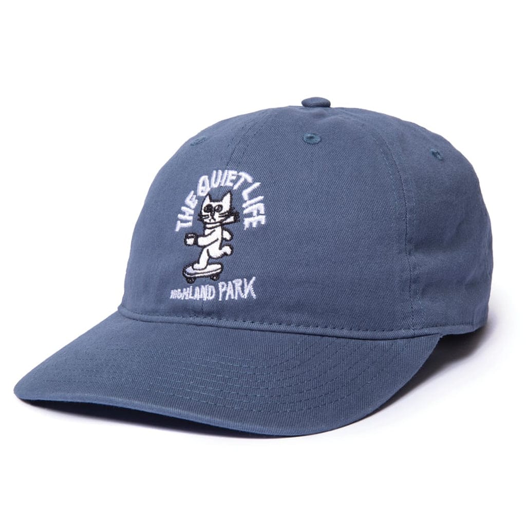THE QUIET LIFE HAT The Quiet Life Skating Cat Dad Hat - Slate Blue