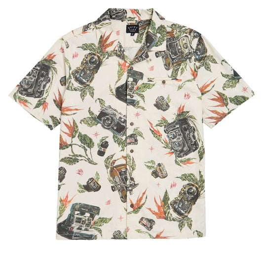 THE QUIET LIFE T-SHIRT The Quiet Life Swanski Button Down Shirt - Tan Multi