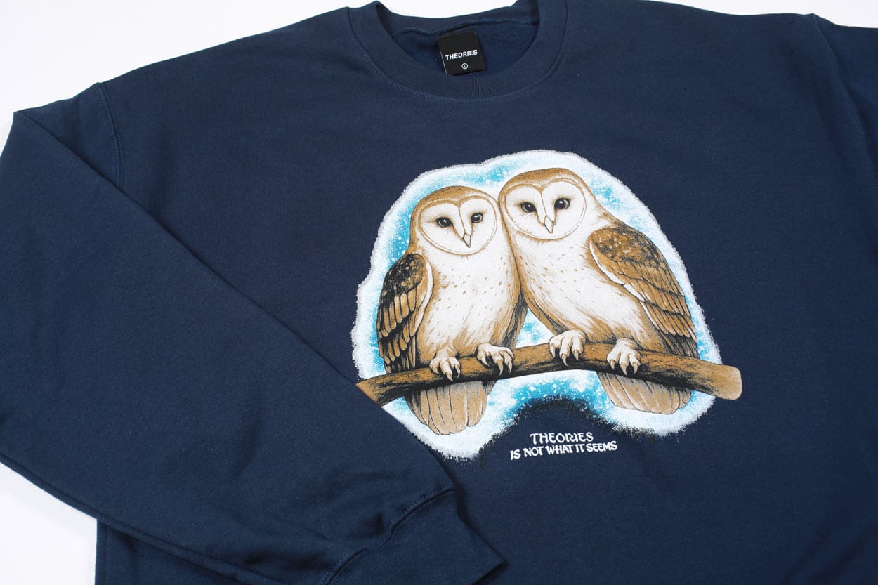 THEORIES OF ATLANTIS CREWNECK Theories Not What They Seem Crewneck - Navy