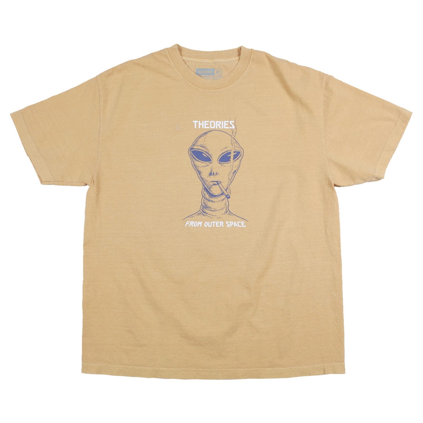 THEORIES OF ATLANTIS T-SHIRT Theories Outerspace Tee - Mustard