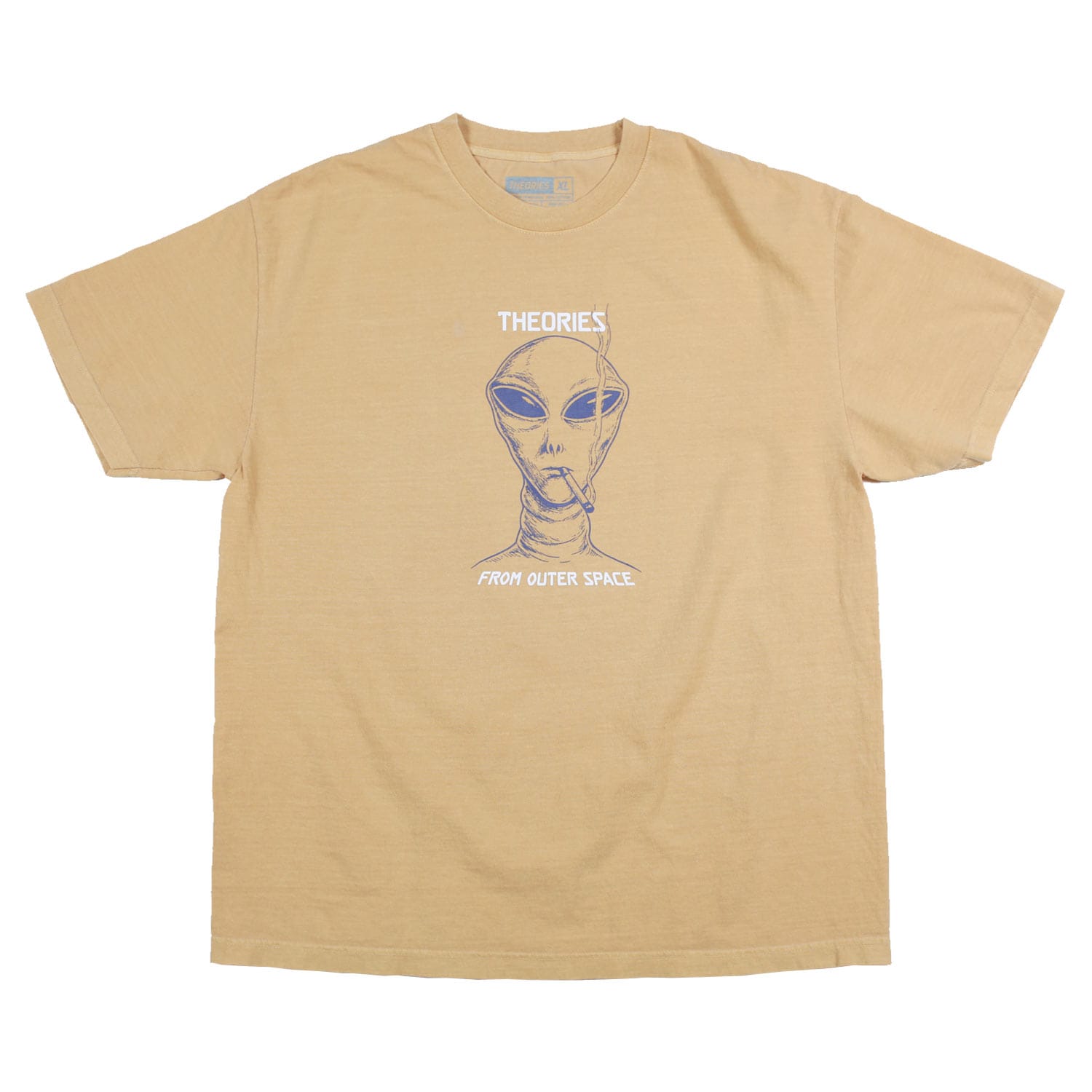 THEORIES OF ATLANTIS T-SHIRT Theories Outerspace Tee - Mustard