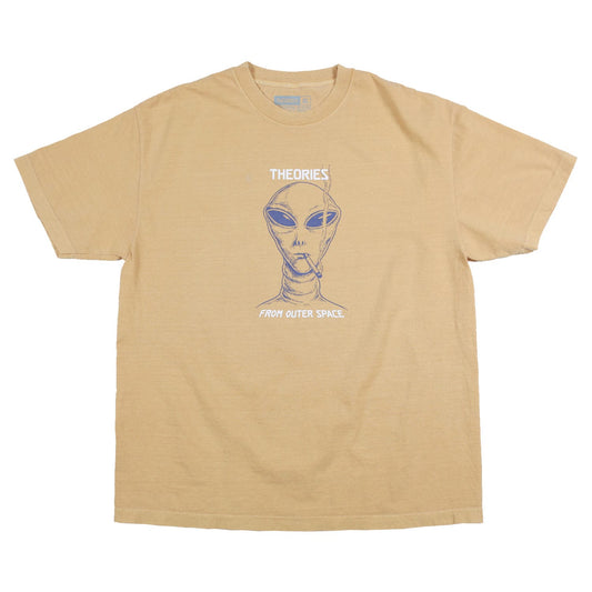 THEORIES OF ATLANTIS T-SHIRT Theories Outerspace Tee - Mustard