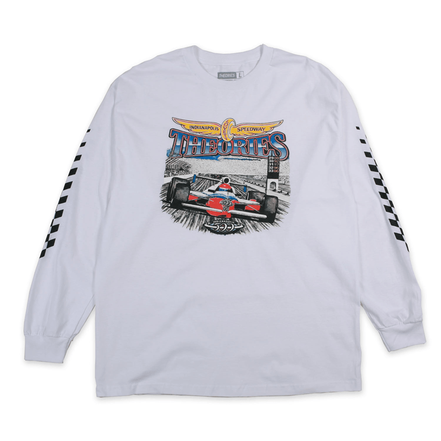 THEORIES OF ATLANTIS LONGSLEEVE TEE Theories Speedway Longsleeve Tee - White