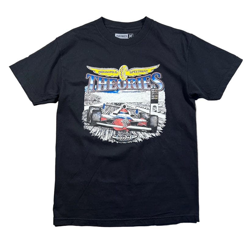 THEORIES OF ATLANTIS T-SHIRT Theories Speedway Tee - Garment Dyed Black