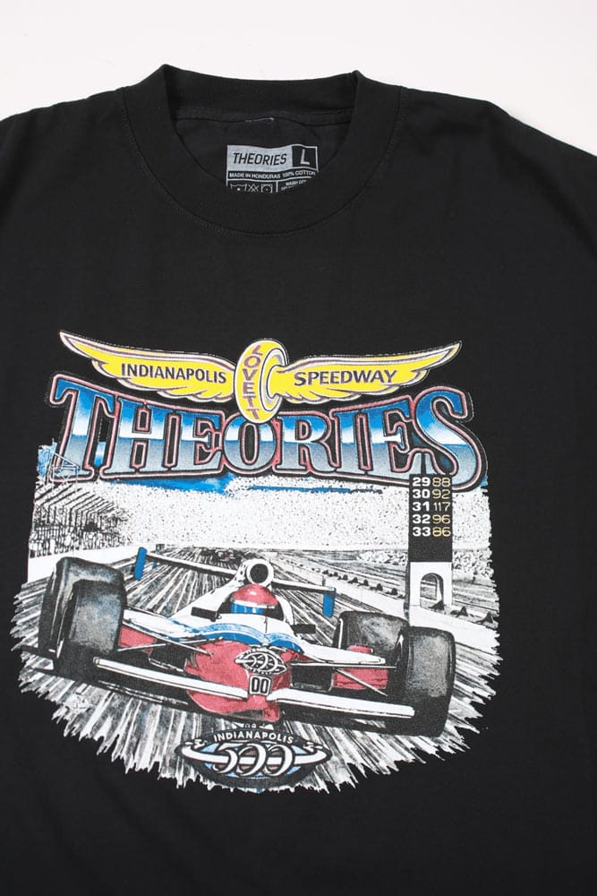 THEORIES OF ATLANTIS T-SHIRT Theories Speedway Tee - Garment Dyed Black