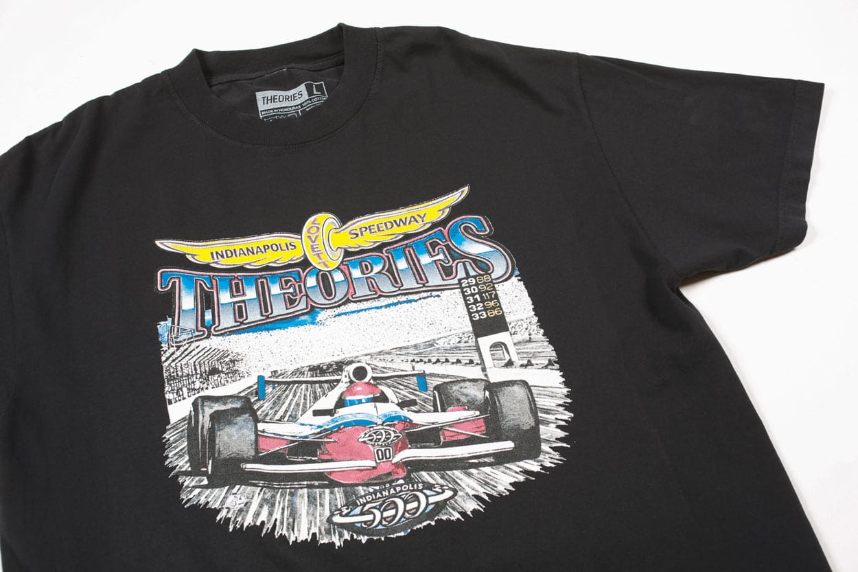 THEORIES OF ATLANTIS T-SHIRT Theories Speedway Tee - Garment Dyed Black