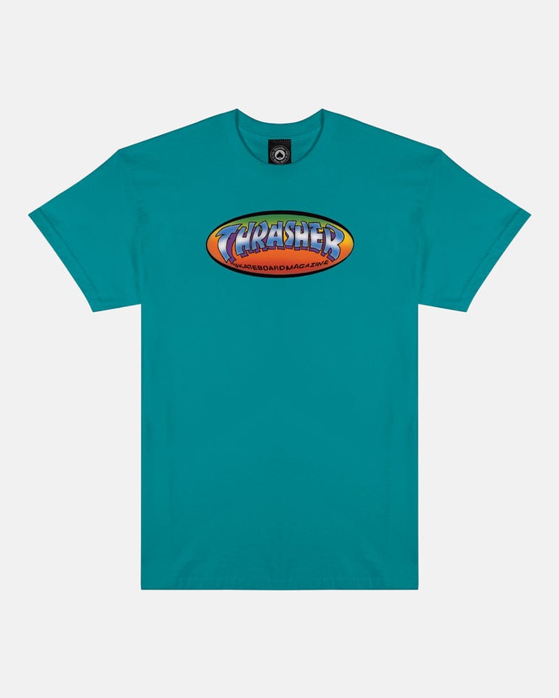 THRASHER T-SHIRT Thrasher Magazine Ninety-Five By Spanky Tee - Jade