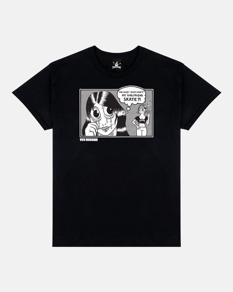 THRASHER T-SHIRT Thrasher Magazine x Toy Machine Girlfriend Tee - Black