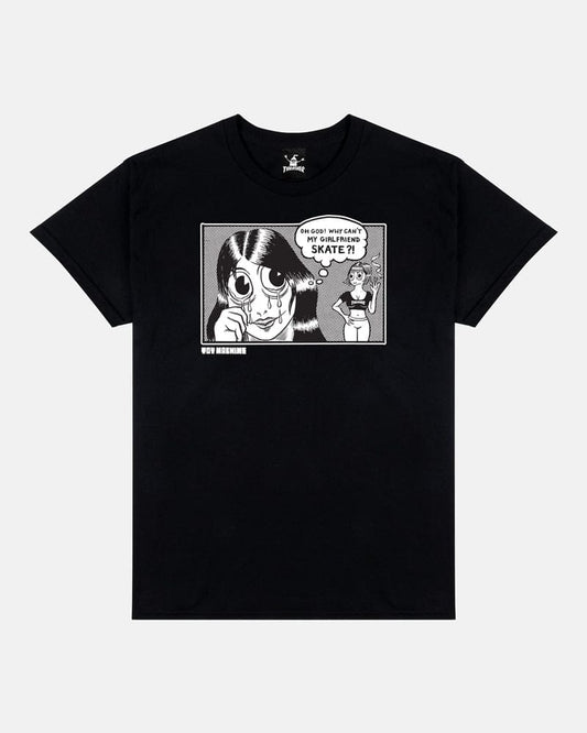THRASHER T-SHIRT Thrasher Magazine x Toy Machine Girlfriend Tee - Black