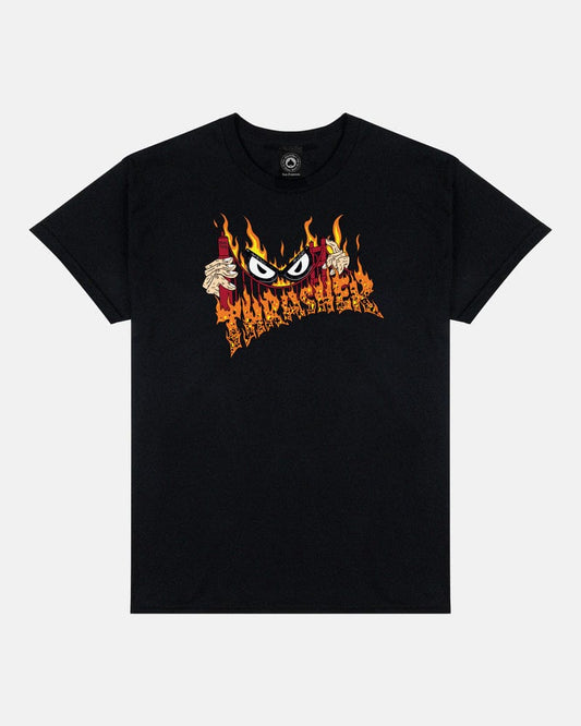 THRASHER T-SHIRT Thrasher Neckface Sucka Free Tee - Black