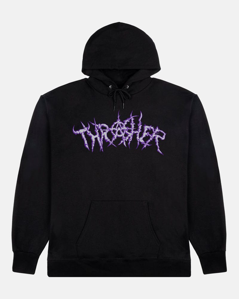 THRASHER HOODIE Thrasher Thorns Logo Hoodie - Black