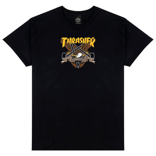 THRASHER T-SHIRT Thrasher x Anti-Hero Eaglegram Tee - Black