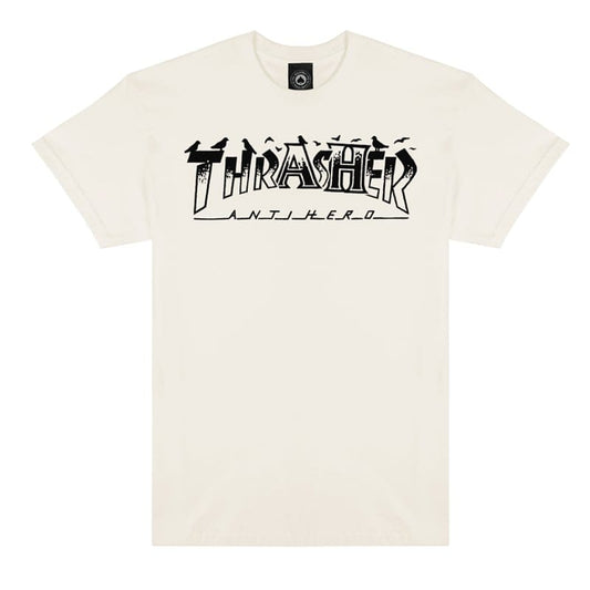 THRASHER T-SHIRT Thrasher x Anti-Hero Pigeon Mag Tee - Natural