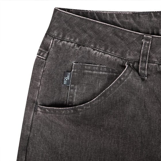 Time Scan PANTS Time Scan Relaxed Denim - Washed Black