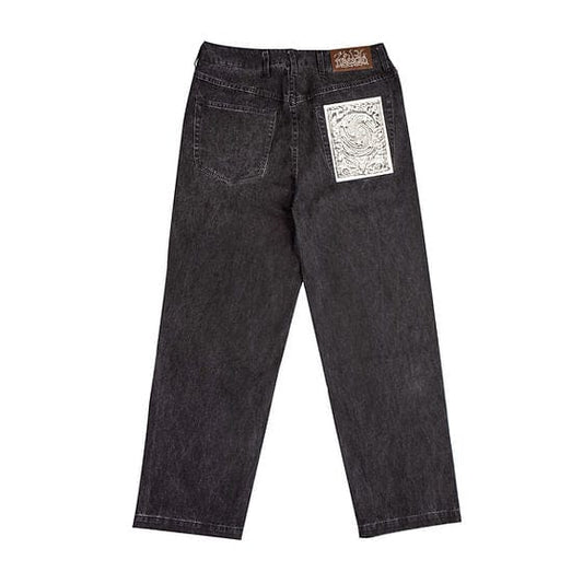 Time Scan PANTS Time Scan Relaxed Denim - Washed Black