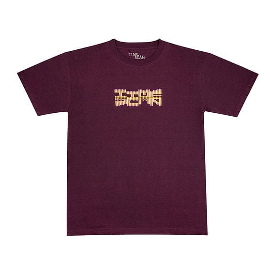 Time Scan T-SHIRT Time Scan Tribal Tee - Burgundy