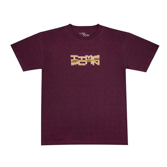 Time Scan T-SHIRT Time Scan Tribal Tee - Burgundy