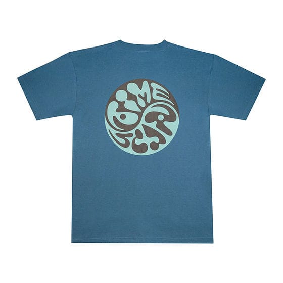 Time Scan T-SHIRT Time Scan Yin Yang Tee - Blue