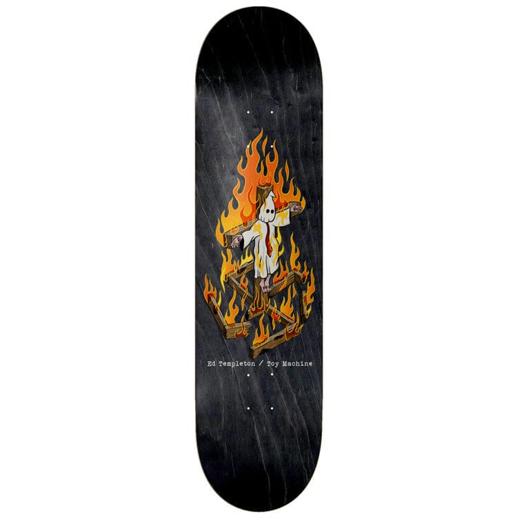 TOY MACHINE DECK 8.5 Toy Machine Templeton Charred Cross Deck - 8.5