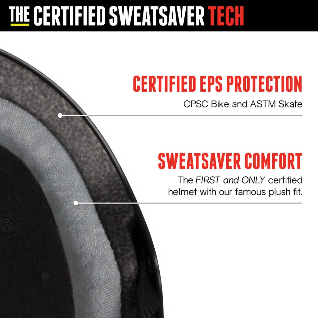 TRIPLE EIGHT HELMET Triple Eight Certified Sweatsaver Helmet - Black