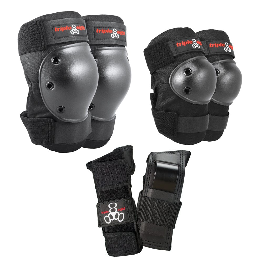 TRIPLE EIGHT PADS Triple Eight Saver Series Pads 3-Pack - Black