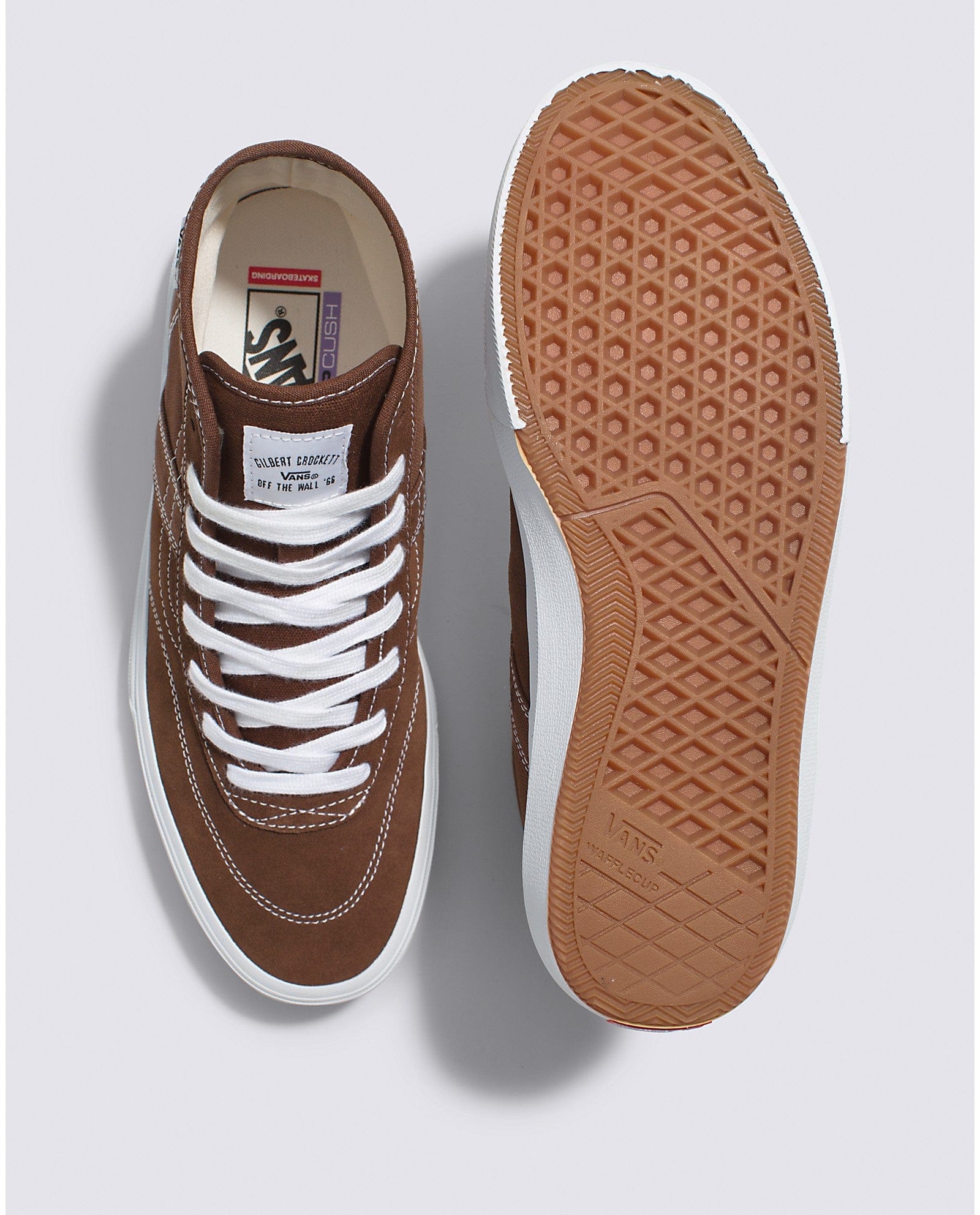 VANS SHOE VANS Vans Crockett High Deconstructed - Brown White