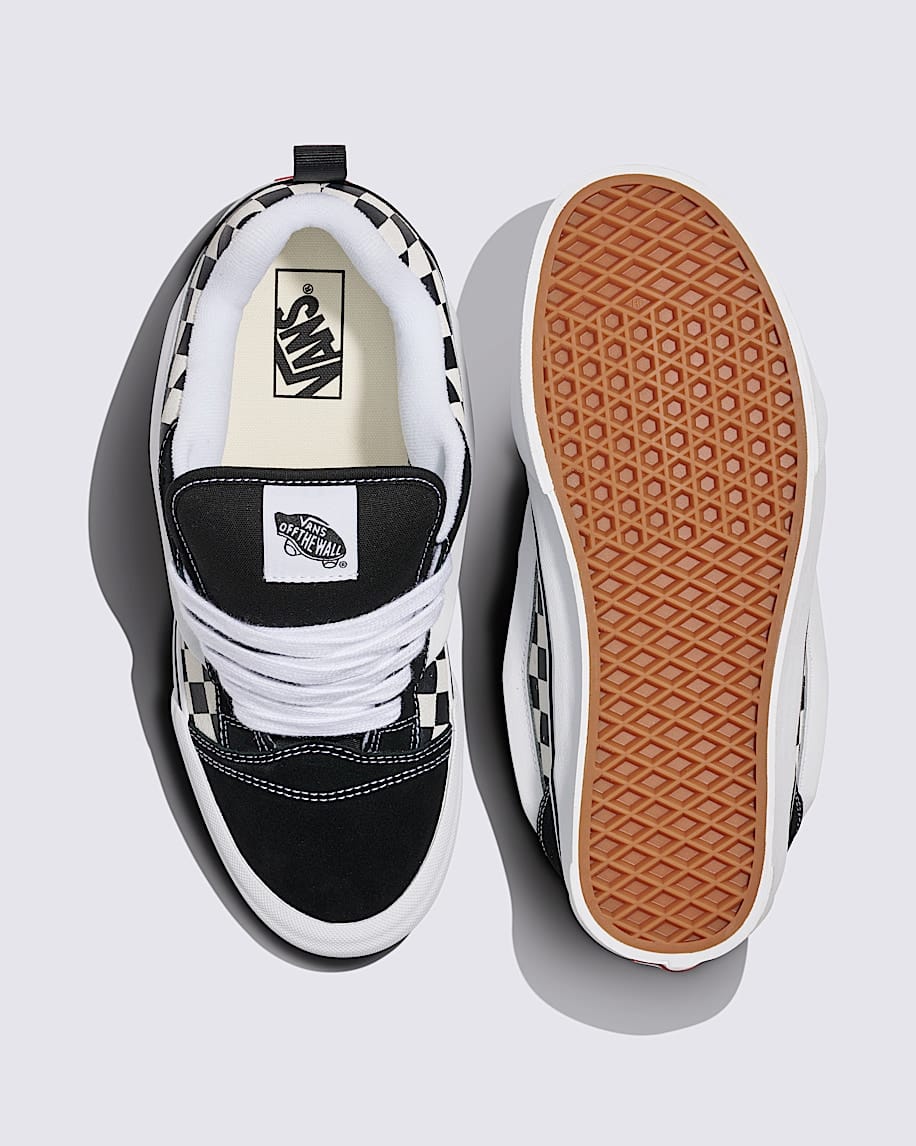 VANS SHOE VANS Vans Knu Skool - Black Checkerboard