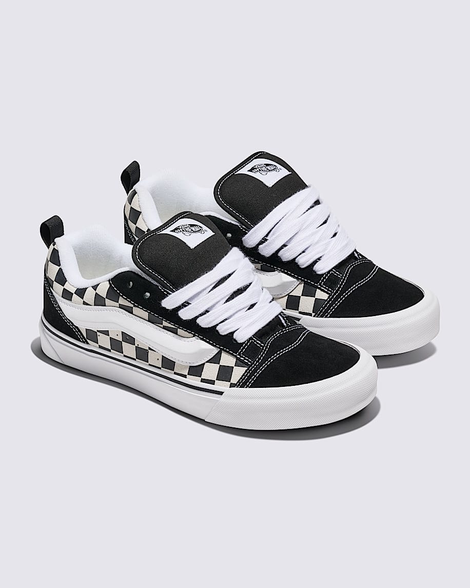 VANS SHOE VANS Vans Knu Skool - Black Checkerboard