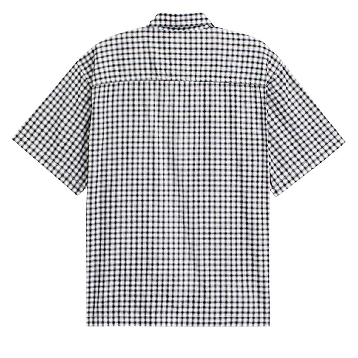 VANS T-SHIRT Vans Larkspur Mini Plaid Button Up Shirt - Black White