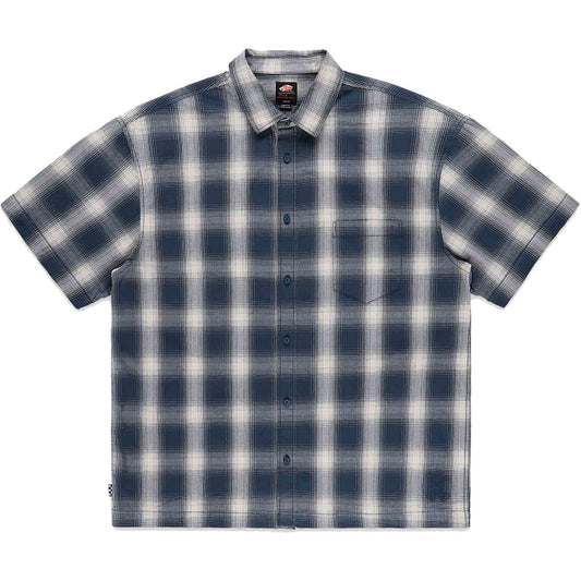 VANS SHORT SLEEVE SHIRT Vans Nick Michel Short Sleeve Button Up - Dress Blue