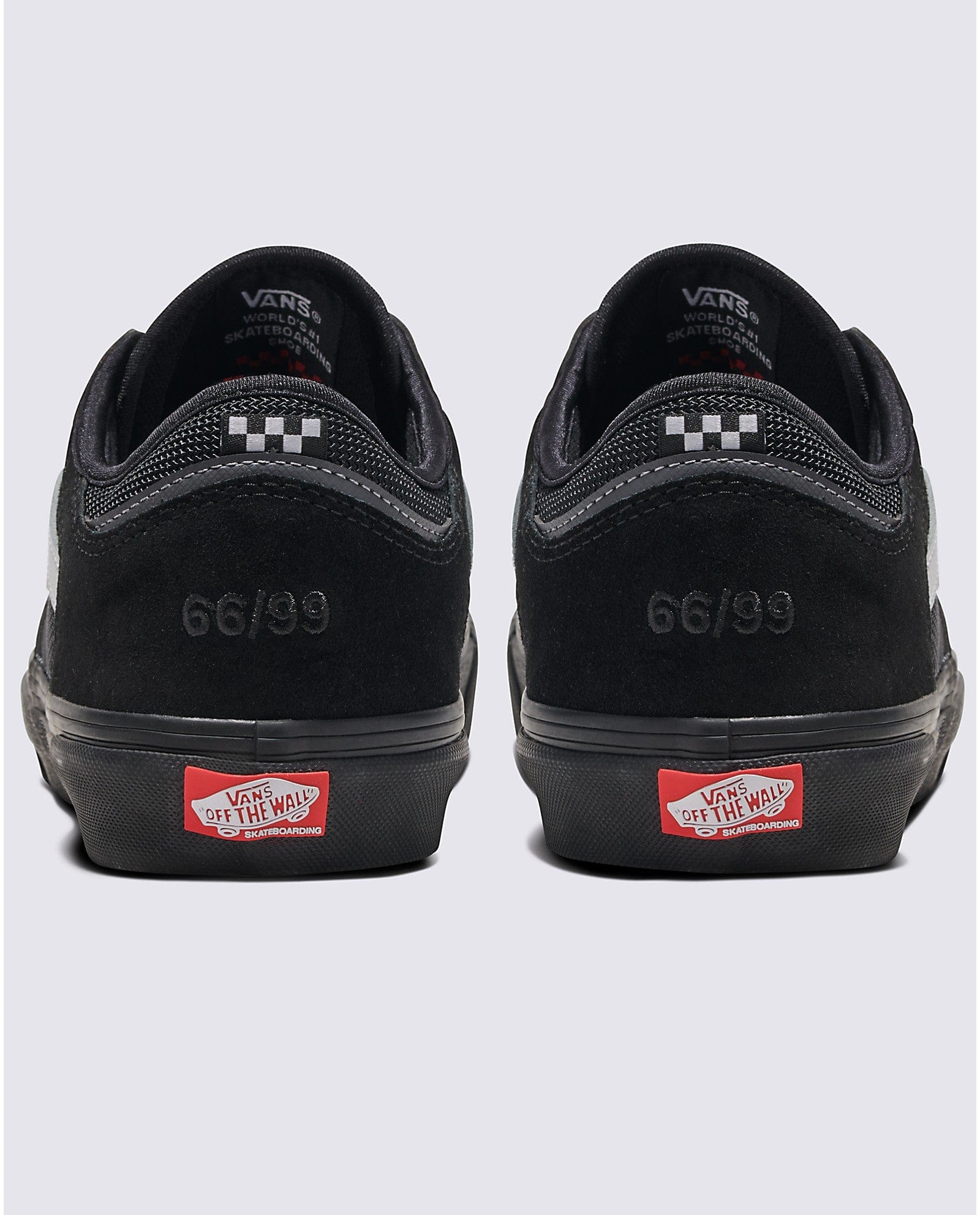 VANS SHOE VANS 9 Vans Rowley - Black White Black