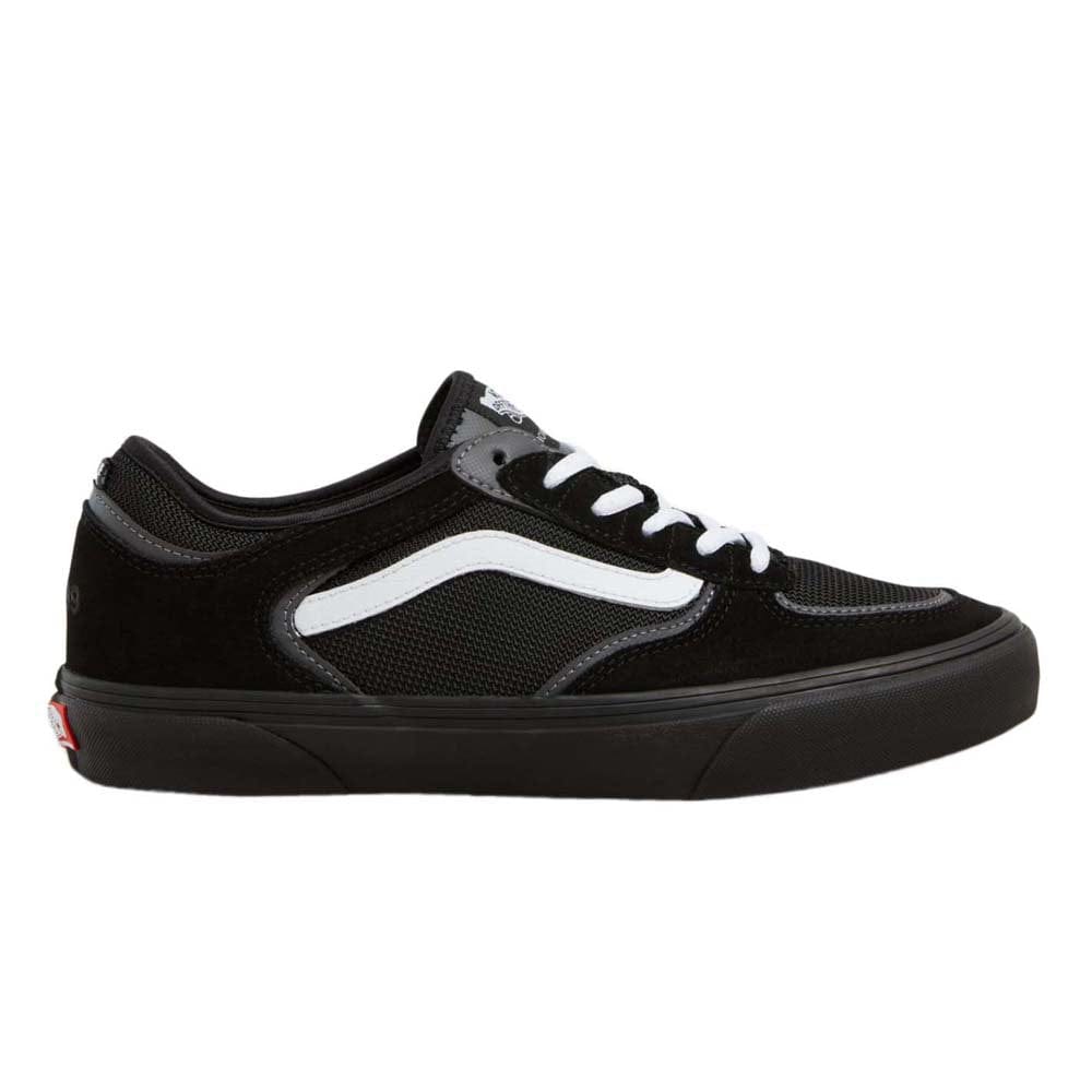 VANS SHOE VANS 9 Vans Rowley - Black White Black