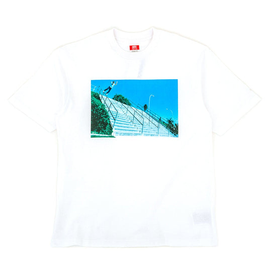 VANS T-SHIRT Vans Rowley Lipslide 25th Anniversary Handrail Tee - White