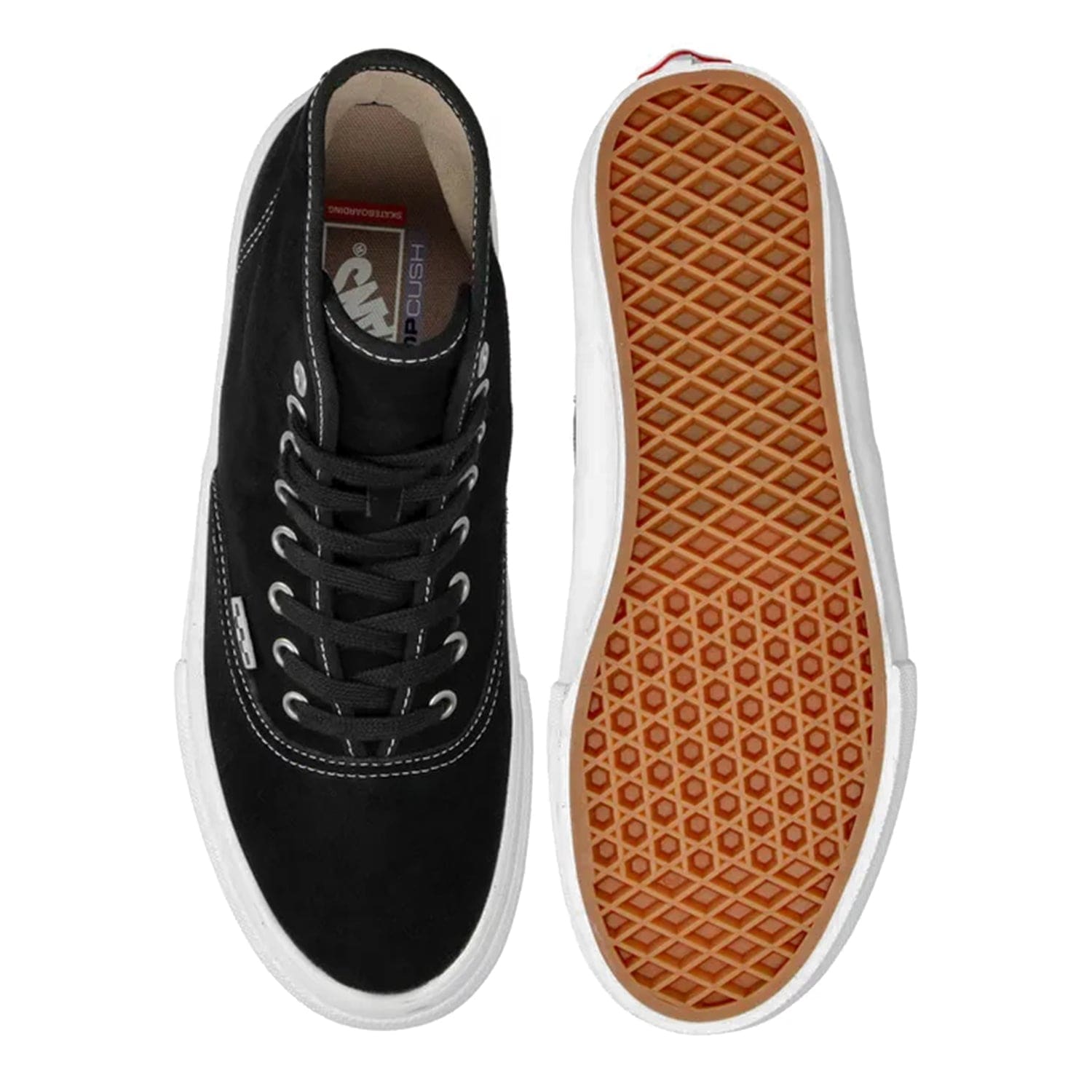 VANS SHOE VANS Vans Skate Authentic High - Black White