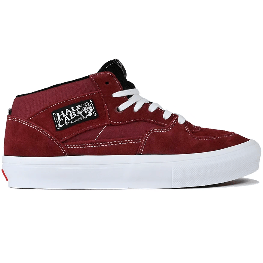 VANS SHOE VANS Vans Skate Half Cab - Burgundy White