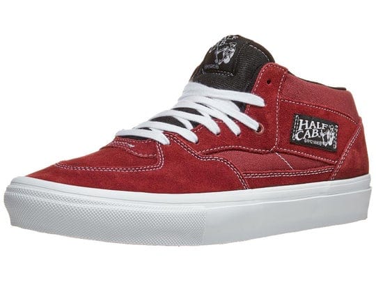 VANS SHOE VANS Vans Skate Half Cab - Burgundy White