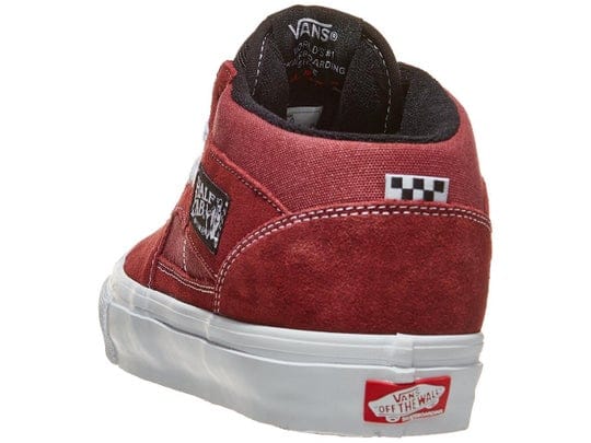 VANS SHOE VANS Vans Skate Half Cab - Burgundy White