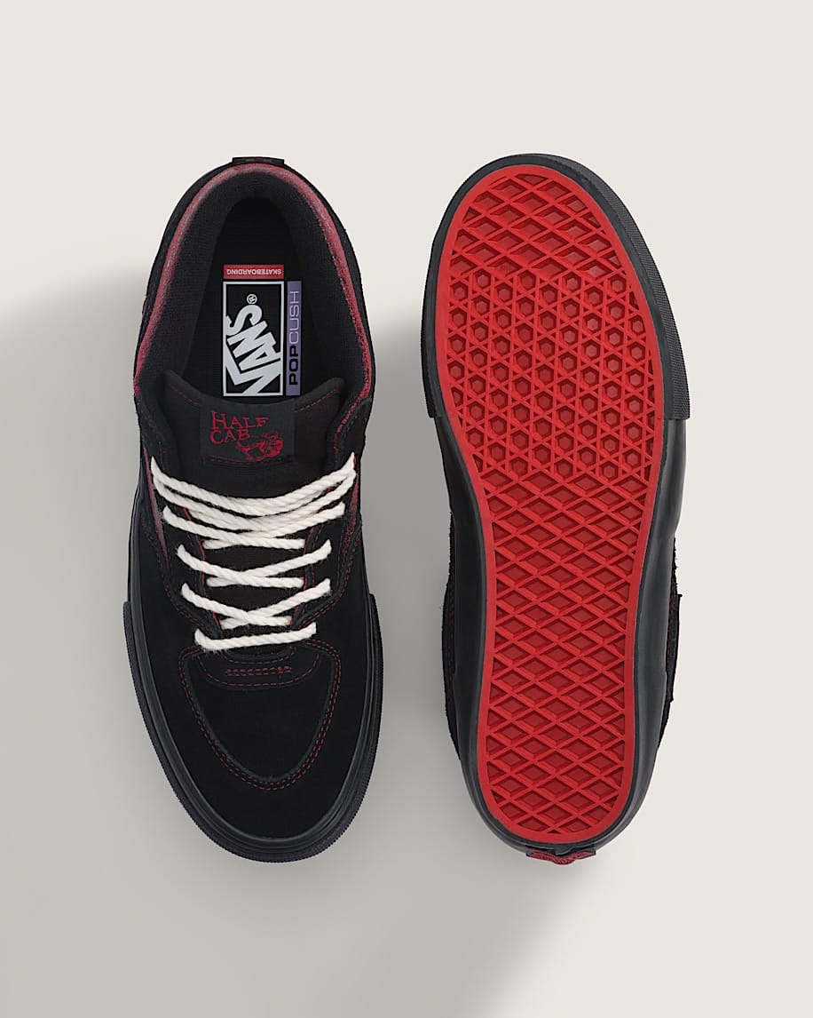 VANS SHOE VANS Vans Skate Half Cab - Red Black