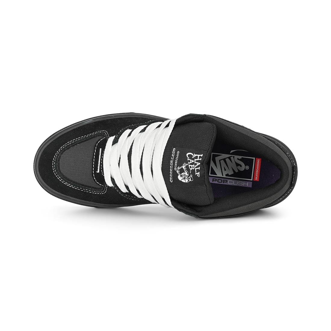 VANS SHOE VANS Vans Skate Half Cab Wafflecup - Black Black White