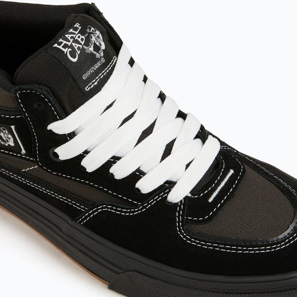 VANS SHOE VANS Vans Skate Half Cab Wafflecup - Black Black White