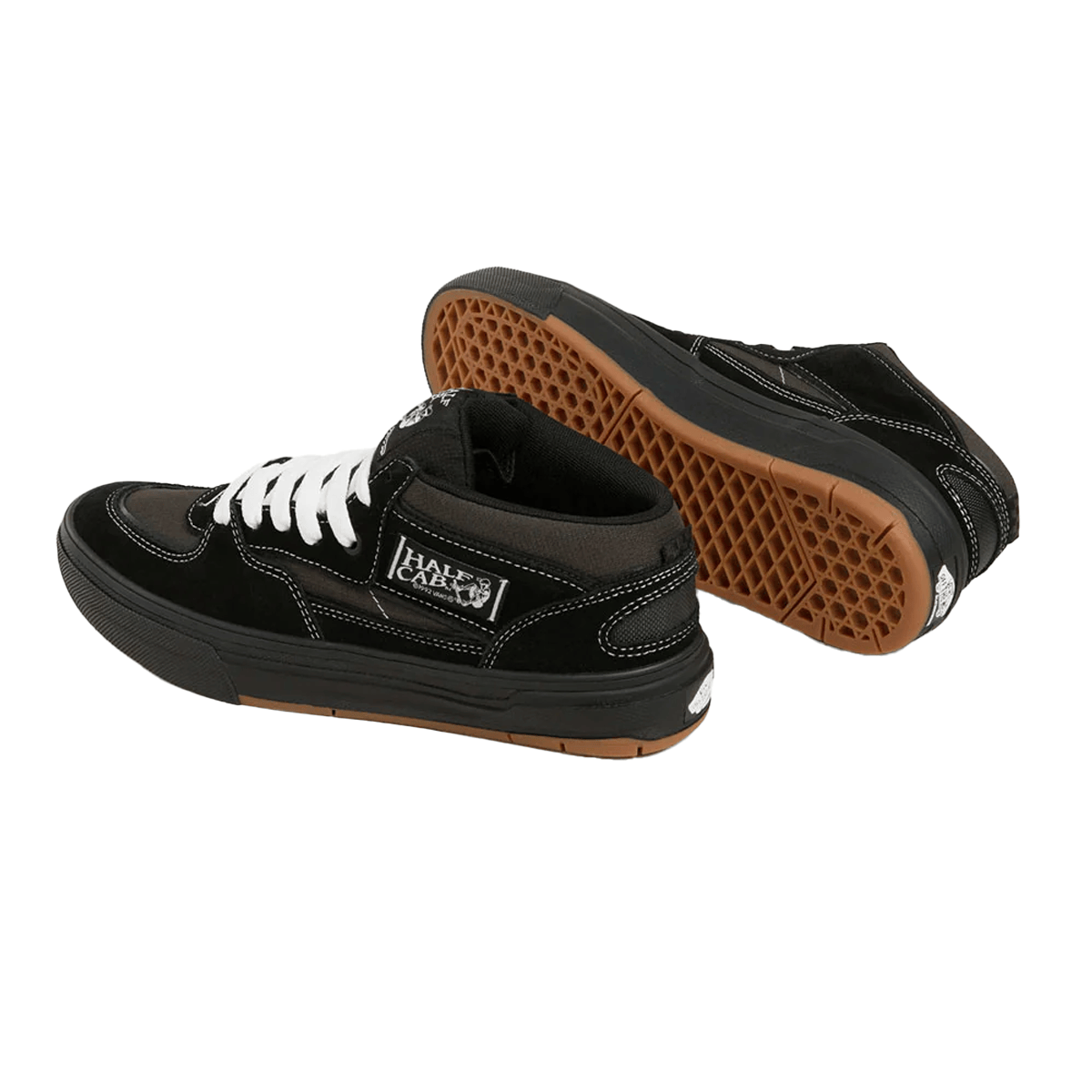 VANS SHOE VANS Vans Skate Half Cab Wafflecup - Black Black White