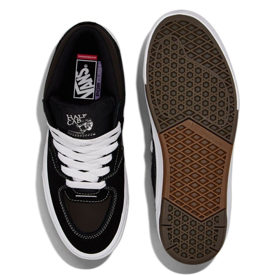 VANS SHOE VANS Vans Skate Half Cab Wafflecup - Black White