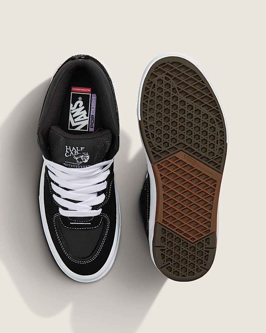 VANS SHOE VANS Vans Skate Half Cab Wafflecup - Black White