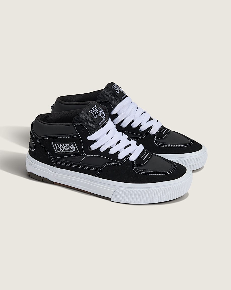VANS SHOE VANS Vans Skate Half Cab Wafflecup - Black White