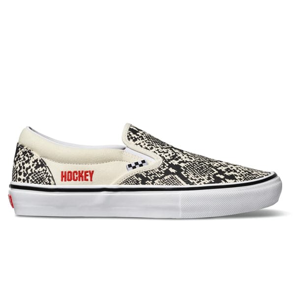 VANS SHOE VANS Vans Skate Slip On - (Hockey) White Snake