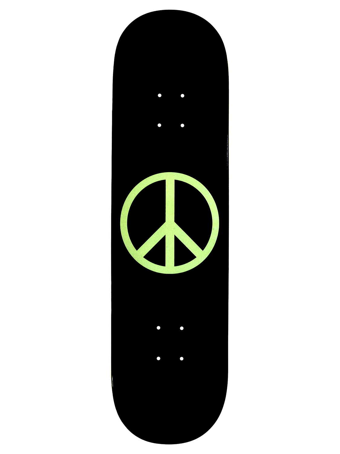 Violet Skateboards DECK 8.25 Violet Glow In The Dark Peace Black Deck - 8.25