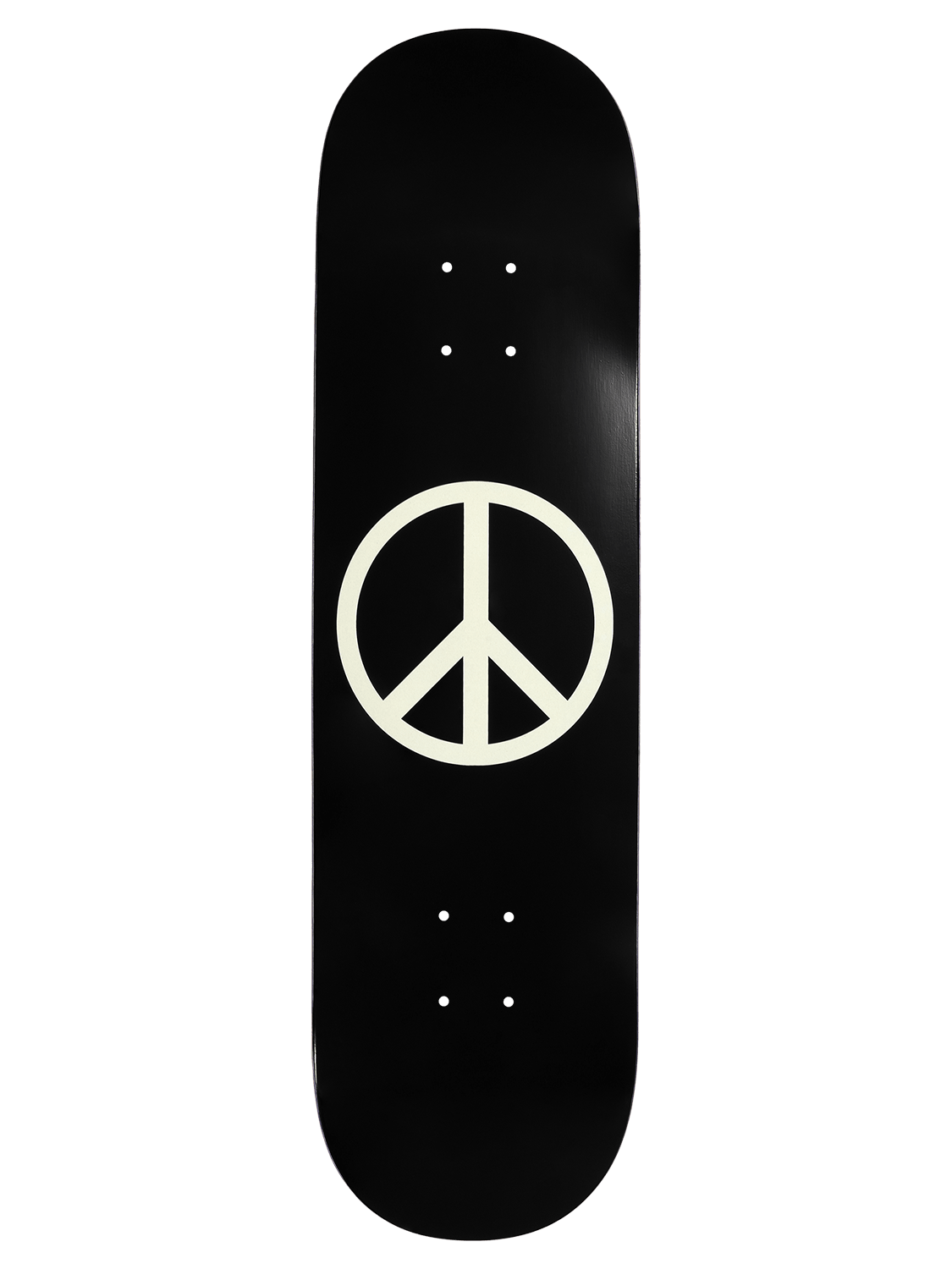 Violet Skateboards DECK 8.25 Violet Glow In The Dark Peace Black Deck - 8.25